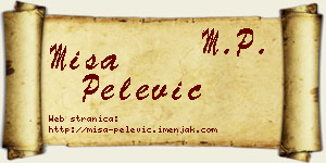Miša Pelević vizit kartica